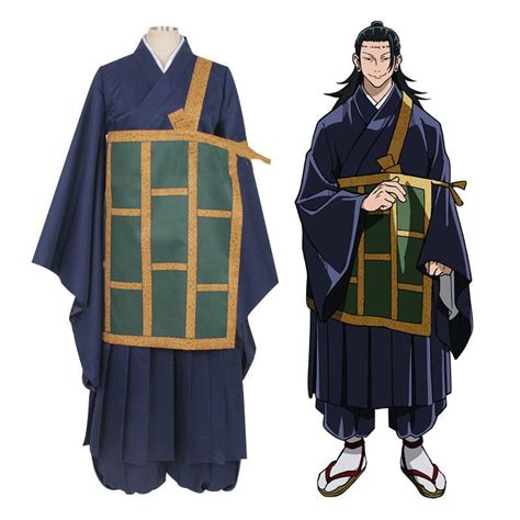 Anime Jujutsu Kaisen Suguru Geto Outfits Cosplay Costume - S / Blue