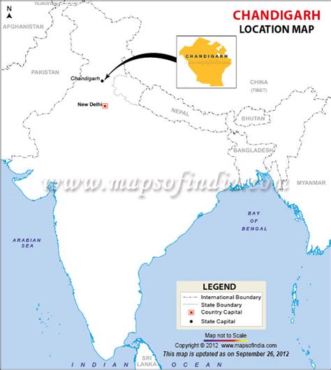 Chandigarh Map India