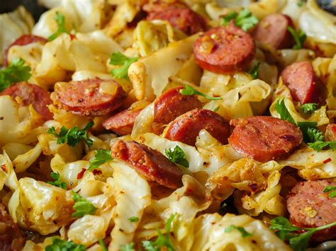 Fried Cabbage and Kielbasa Skillet – 12 Tomatoes