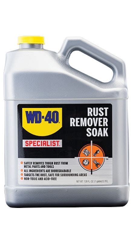 Rust Removal Solution for Tools | WD-40 Rust Remover Soak | WD-40