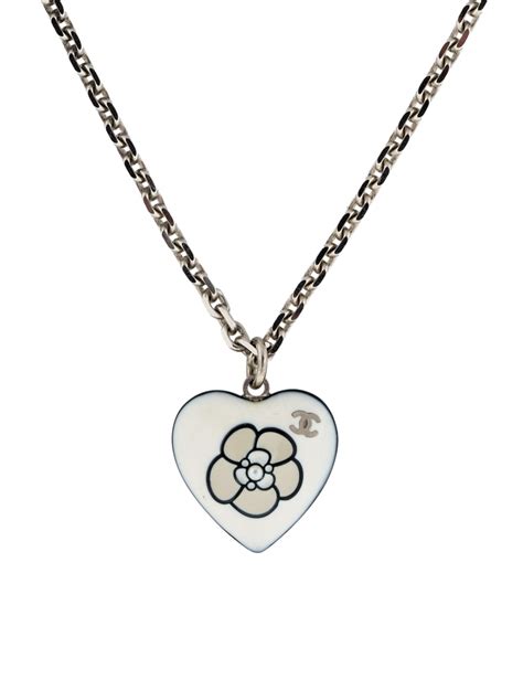 Chanel Enamel Heart Pendant Necklace - Jewelry - CHA62646 | The RealReal