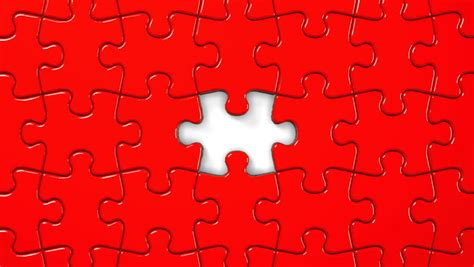 Red Jigsaw Puzzle. Stock Footage Video 10852430 | Shutterstock