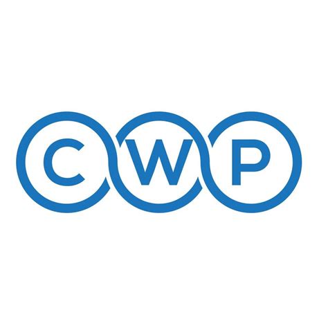 CWP letter logo design on black background.CWP creative initials letter logo concept.CWP vector ...