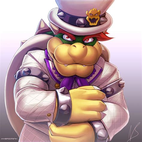 Dapper Bowser Drawing by Nick Savino