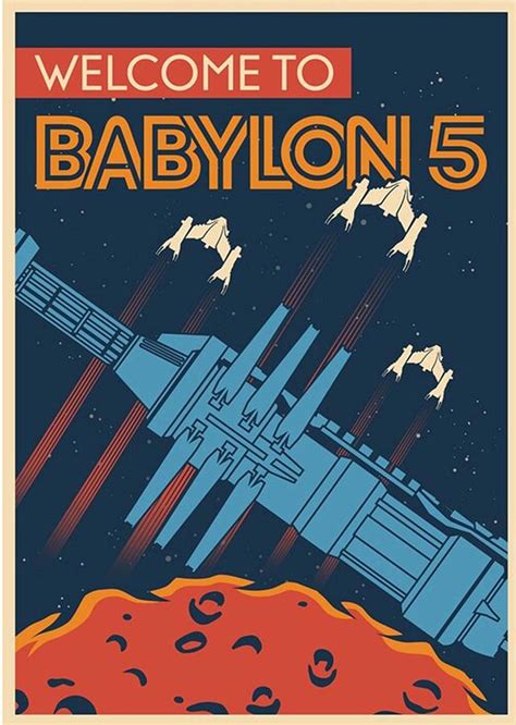 Babylon 5, Vintage Space Poster, Welcome Poster Digital Art by Wendy ...