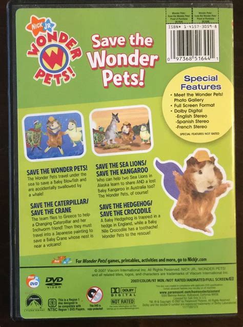 The Wonder Pets - Save the Wonder Pets (DVD, 2007) Nick Jr Movie | eBay