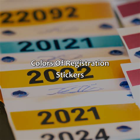 What Color Is 2023 Registration Sticker - colorscombo.com