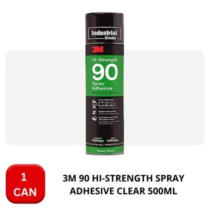 3M™ 90 HI-STRENGTH SPRAY ADHESIVE CLEAR 500ML