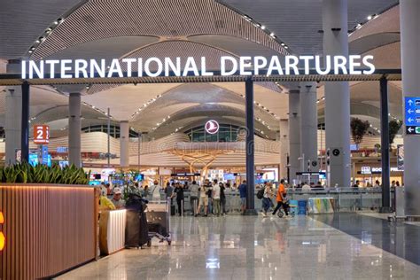 Istanbul Airport International Departures Terminal in Istanbul, Turkey Editorial Stock Image ...