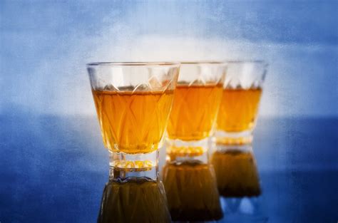 Alcoholic Drink In Small Glasses Free Stock Photo - Public Domain Pictures