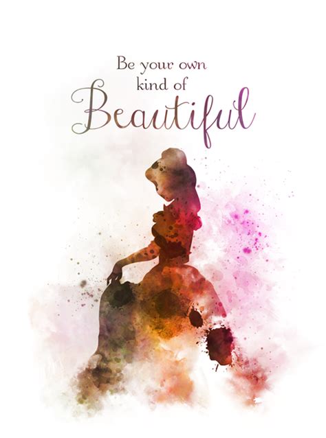 Belle Quote ART PRINT Beauty and the Beast, Princess, Nursery, Gift ...