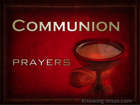 Prayers for Communion