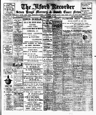 Ilford Recorder in British Newspaper Archive