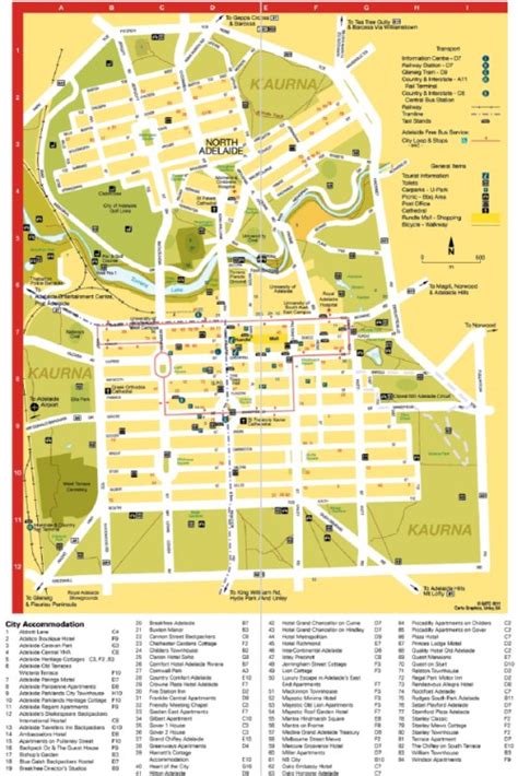 Adelaide Attractions Map | Adelaide Vacation