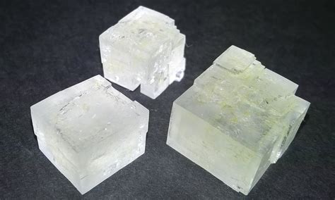 Sodium chloride crystals grown from solution with iron(III) chloride addition. : r/crystalgrowing