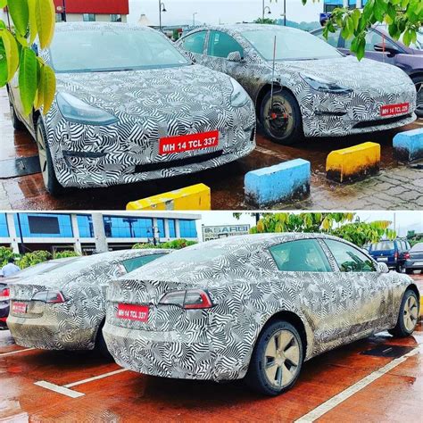 Camouflaged Tesla Model 3s spotted testing in India | Electrek