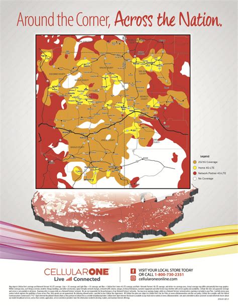 Home Network Coverage Area | Cellular One - Cellular One Coverage Map ...