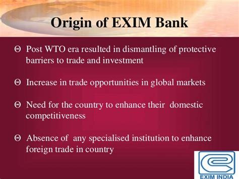 Exim bank of india