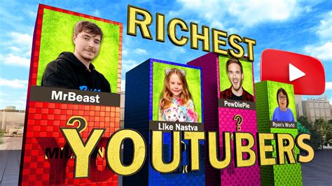 Richest Youtubers Comparison 2023 - YouTube