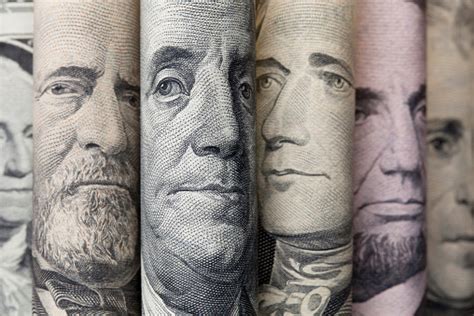 Portraits Of Us Presidents On Dollar Bills Stock Photo - Download Image Now - iStock