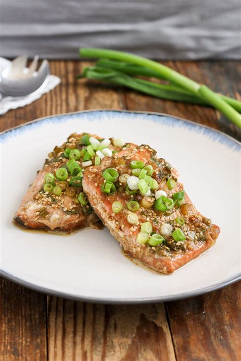 sesame ginger salmon | tasty seasons