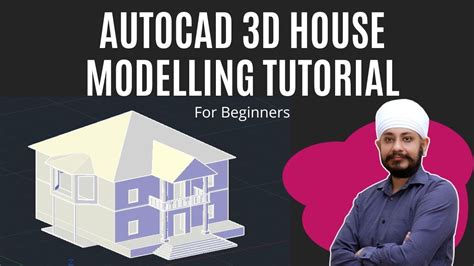 Autocad 3D House Modelling Tutorial - YouTube