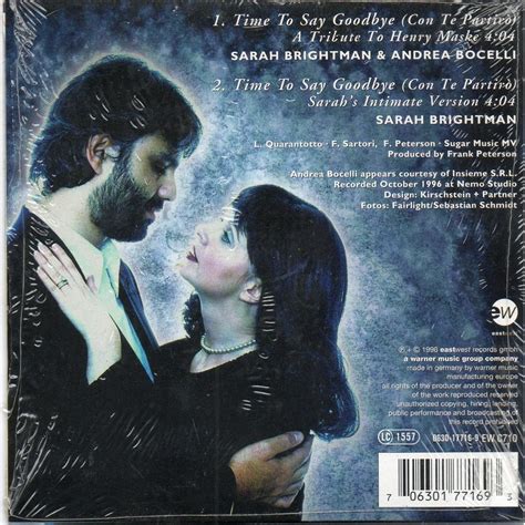 Time to say goodbye by Sarah Brightman & Andrea Bocelli, CDS with ...