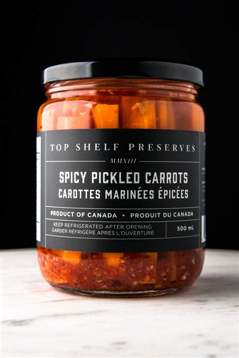 Spicy Pickled Carrots - Top Shelf Preserves