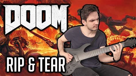 DOOM (OST) | Rip & Tear | GUITAR COVER (2020) + Screen Tabs - YouTube