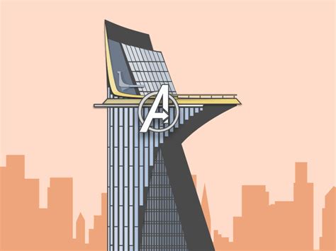 Avengers Tower by Mike Battaglia on Dribbble