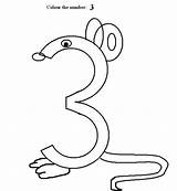 Number 3 coloring Printable Page For Kids sketch template
