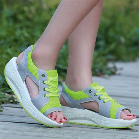 Women Sport Sandals Open Toe Running Trainers Athletic Platform Sneakers | Sandalias de mujeres ...