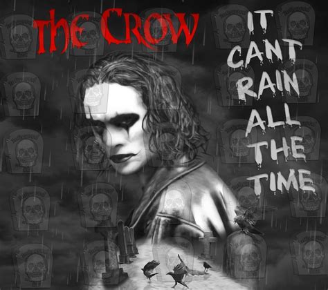 The Crow it Can't Rain All the Time Tumbler Wrap PNG Download - Etsy