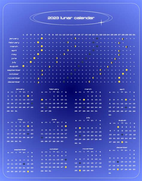 2023 Lunar Calendar Digital Wall Art Digital Prints and - Etsy
