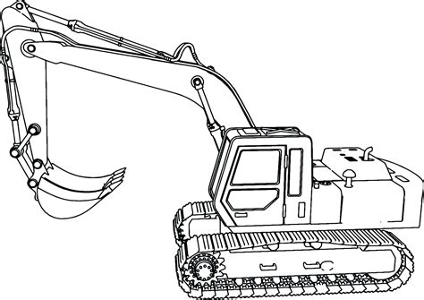 100+ Contoh Gambar Sketsa Excavator terbaik - Posts.id