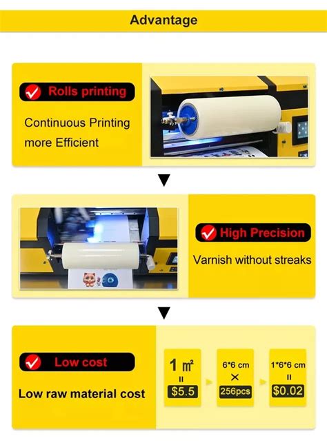 New Trend Uv Dtf Printer Sticker Uv Dtf Label Printer Uv Dtf Printer All In One 30cm With 2pcs ...