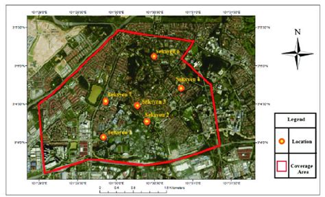 Map of the Shah Alam area based on the selected sections | Download Scientific Diagram