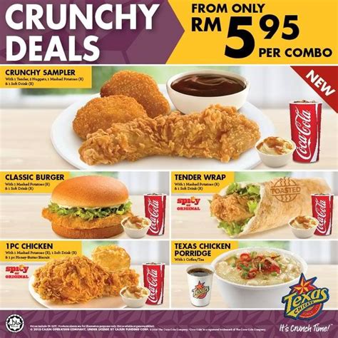 8-31 Mar 2016: Texas Chicken Crunchy Deals | Chicken, Chicken menu, Crunchy