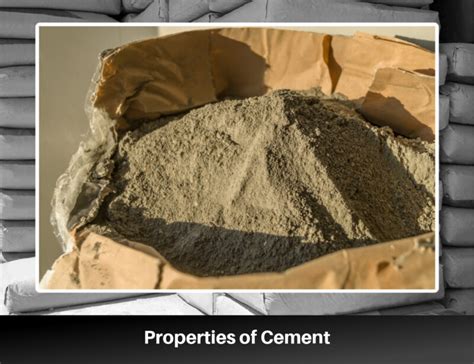 Physical and Chemical Properties of Cement