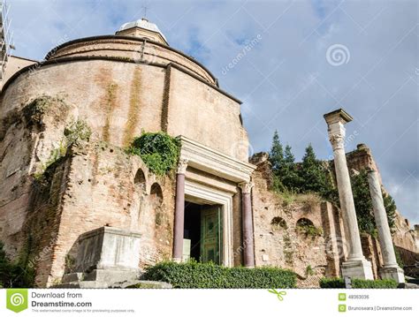 Ruins of Ancient Rome stock photo. Image of bridge, fountain - 48363036