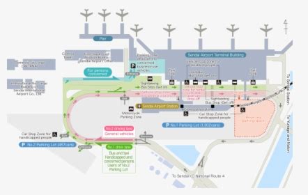 Map Of Sendai Airport Premises - Map, HD Png Download , Transparent Png ...