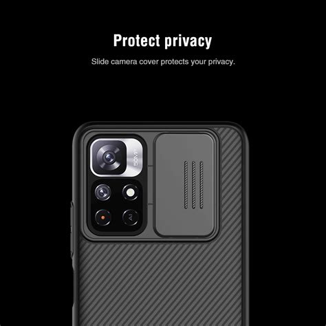 the front and back view of a black samsung phone with text that reads protect privacy side ...