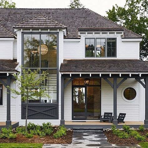 White lake house exterior | Modern farmhouse exterior, House exterior ...