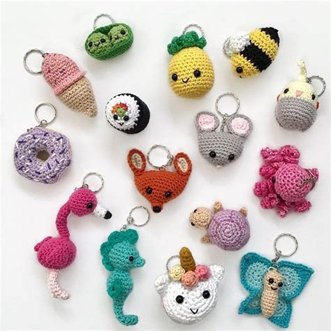 Amigurumi Bunny Keychain Without Dress Free Pattern in 2020 | Crochet ...