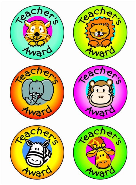 Teachers Award Sticker Multipack - School Merit Stickers