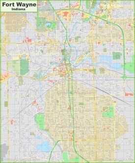 Fort Wayne Maps | Indiana, U.S. | Maps of Fort Wayne