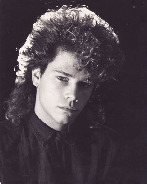 My co-worker posted his epic perm mullet rock band glam shot from 1983 ...