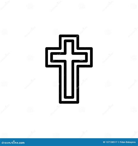 Religion Symbol, Catholicism Icon. Element of Religion Symbol Illustration Stock Vector ...