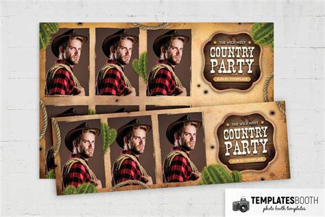 Country & Western Photo Booth Template - TemplatesBooth