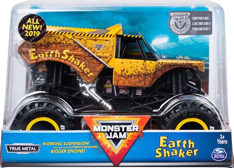 Monster Jam, Official Earth Shaker Monster Truck, Die-Cast Vehicle, 1:24 Scale - Walmart.com